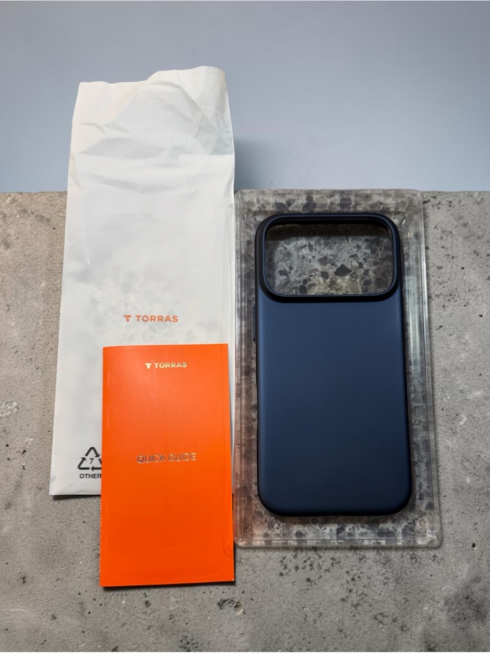 TORRAS Slim Fit Case For Apple iPhone 17 Pro 6.3” Navy Blue Matte Cover